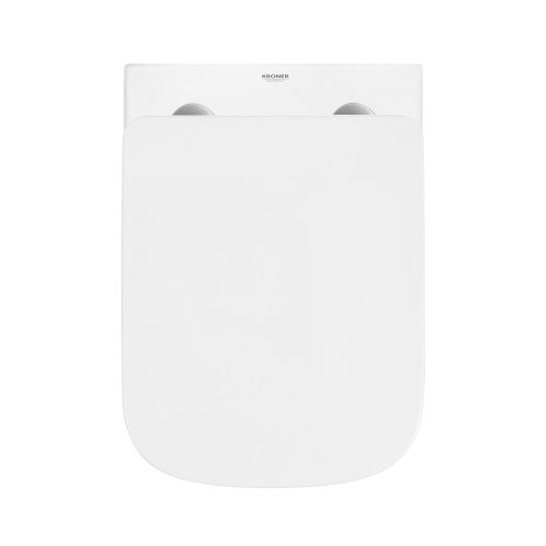 Унітаз підвісний безобідковий Kroner Eifel WHI483429 TORNADO з сидінням (KE483429WHIT)