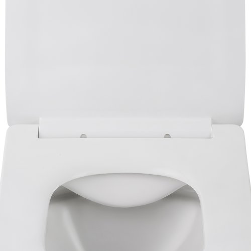 Унитаз подвесной безобедочный Kroner Eifel WHI523629 RIMLESS с сиденьем (KE523629WHIR)