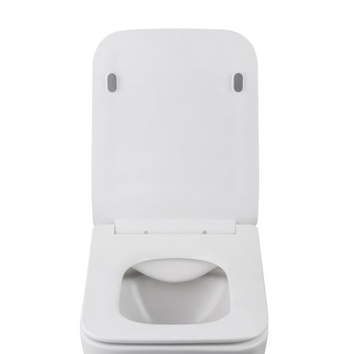 Унитаз подвесной безобедочный Kroner Eifel WHI523629 RIMLESS с сиденьем (KE523629WHIR)