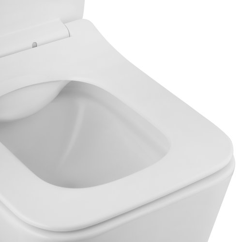 Унитаз подвесной безобедочный Kroner Eifel WHI523629 RIMLESS с сиденьем (KE523629WHIR)