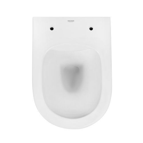Унитаз подвесной безобедочный Kroner Harz WHI523632 RIMLESS с сиденьем (KH523632WHIR)