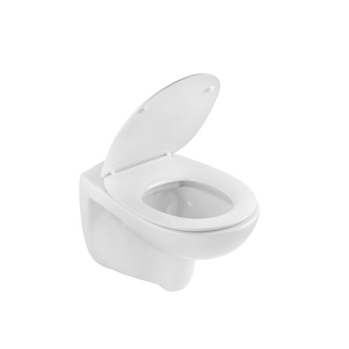 Унитаз подвесной безобедочный Kroner Oker WHI533536 RIMLESS с сиденьем (KO533536WHIR)