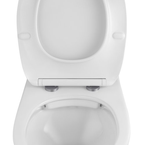 Унитаз подвесной безобедочный Kroner Oker WHI533536 RIMLESS с сиденьем (KO533536WHIR)