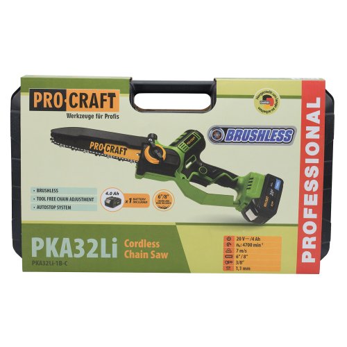 Аккумуляторная цепная пила Procraft PKA32Li (С 1 акб)