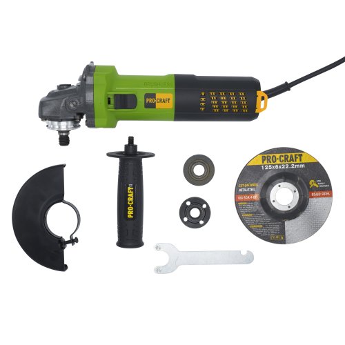 Углошлифовальная машина бесщеточная Procraft PW2200 125 мм