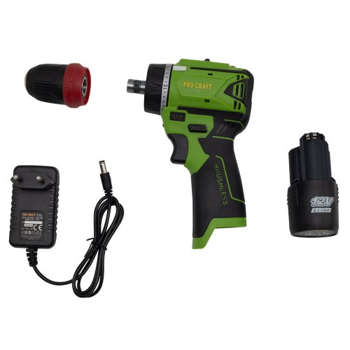 Шуруповерт Procraft PA12BL DFR (с 1 акб и зп)
