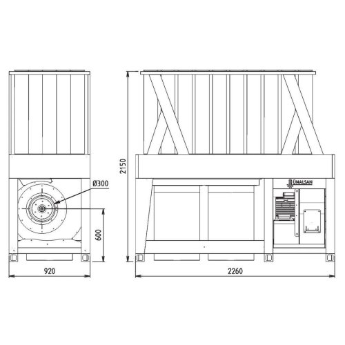 Внутрішньоцехова промислова аспірація Unalsan AMS 65 ET