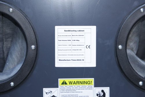 Пескоструйная камера MAST MSC1000FD+DC15 (передняя дверца)