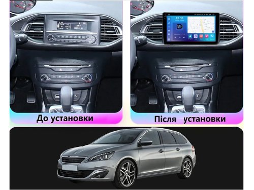 Штатная магнитола FORS.auto FS 2 PRO для Peugeot 308 (2+32Gb, 9", LHD) 2012-2014