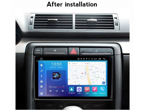 Штатная магнитола FORS.auto FS 4 MAX Qled для Audi A4 (4+32Gb, 9") 2000-2009