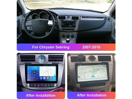 Штатная магнитола FORS.auto FS 4 MAX Qled для Chrysler Sebring (4+32Gb, 9") 2007-2010