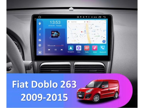 Штатная магнитола FORS.auto FS 4 MAX Qled для Fiat Doblo (4+32Gb, 10") 2009-2015