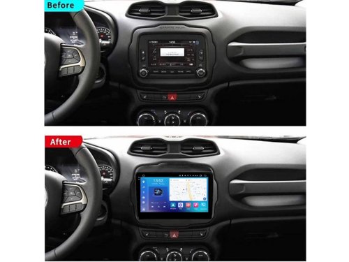 Штатная магнитола FORS.auto FS 4 MAX Qled для Jeep Renegade (4+32Gb, 9") 2015-2019