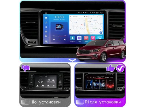 Штатная магнитола FORS.auto FS 4 MAX Qled для Kia Carnival/Sedona (4+32Gb, 9") 2014+