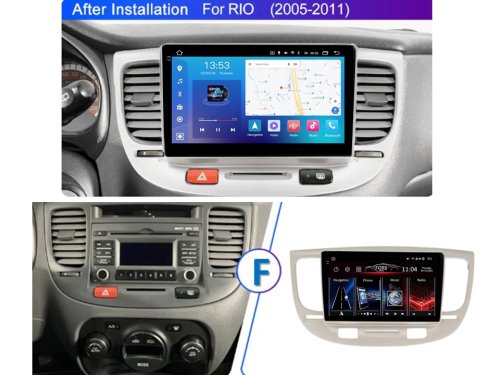 Штатная магнитола FORS.auto FS 4 MAX Qled для Kia Rio (4+32Gb, 9") 2005-2011