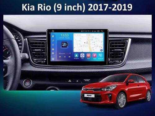 Штатная магнитола FORS.auto FS 4 MAX Qled для Kia Rio (4+32Gb, 9") 2017-2019