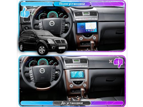 Штатная магнитола FORS.auto FS 4 MAX QLed для SsangYong Rexton (4+32Gb, 9") 2002-2006