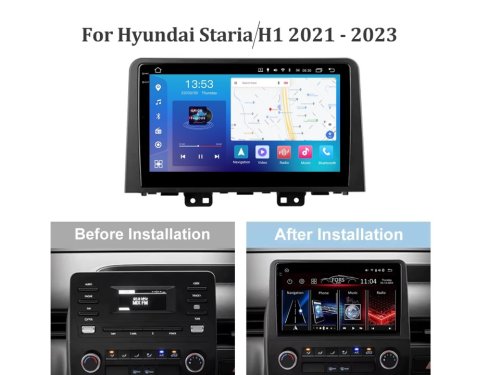 Штатная магнитола FORS.auto FS 4 MAX для Hyundai Staria/H1 (4+32Gb, 10", black) 2021-2023
