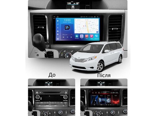 Штатная магнитола FORS.auto FS 4 PRO для Toyota Sienna (4+64Gb, 9") 2011-2014