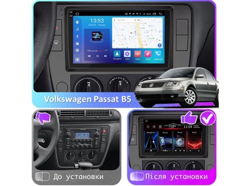 Штатная магнитола FORS.auto FS 4 PRO для Volkswagen Passat B5 (4+64Gb, 9") 2000-2005