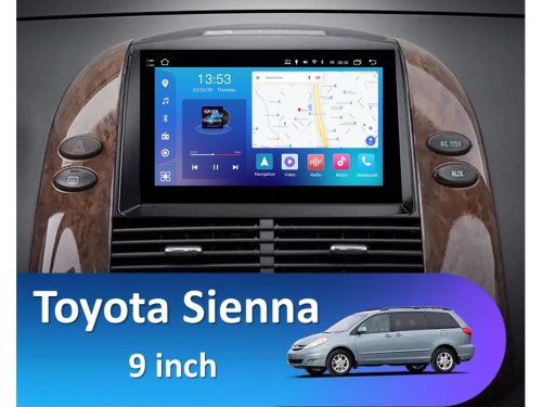 Штатная магнитола FORS.auto FS 6 MAX для Toyota Sienna (6+128Gb, 9") 2004-2010