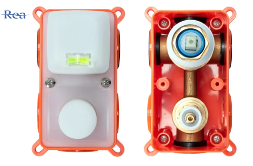 Душевая система REA LUNGO BLACK GLOSSY + BOX скрытого монтажа *