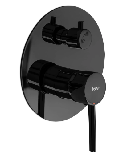 Душевая система REA LUNGO BLACK GLOSSY + BOX скрытого монтажа *