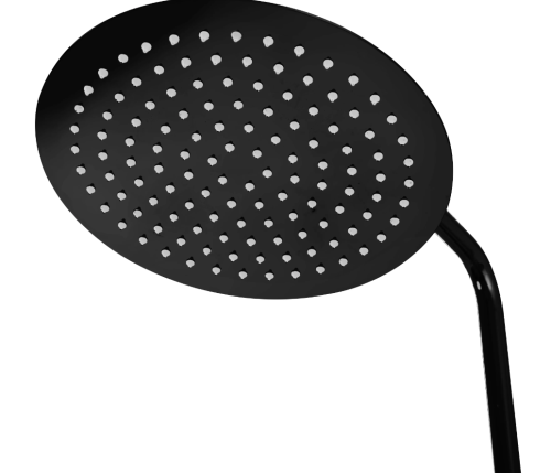 Душевой гарнитур REA LUNGO BLACK GLOSSY с термостатом и изливом