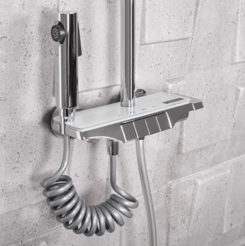 Душовий гарнітур REA SAVIO LED CHROME з термостатом