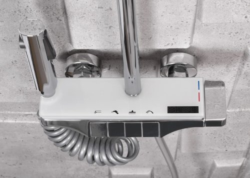 Душовий гарнітур REA SAVIO LED CHROME з термостатом