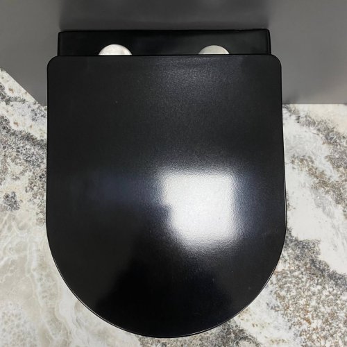 Подвесной унитаз VBI VULCANO BLACK GLOSSY