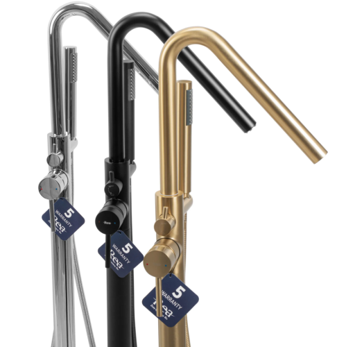 Смеситель для ванны REA ARAS CHROME хром напольный