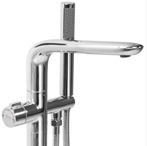 Смеситель для ванны REA CLARK CHROME хром напольный *