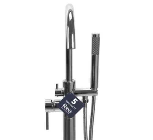 Смеситель для ванны REA MONO CHROME хром напольный