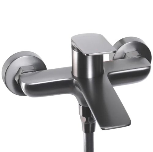 Смеситель для ванны и душа REA AVALON TYTAN графит настенный с изливом