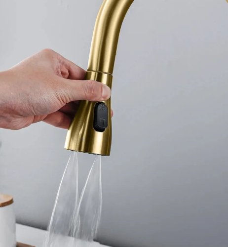 Змішувач для кухні REA CONOR BRUSHED GOLD матове золото