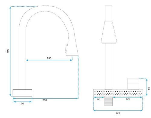 Змішувач для кухні REA CONOR BRUSHED GOLD матове золото