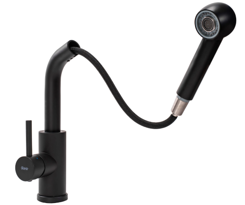 Смеситель для кухни REA TROY BLACK черный *