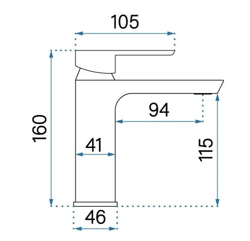 Змішувач для раковини (умивальника) REA ARGUS BRUSHED GOLD золотий матовий низький
