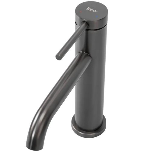 Смеситель для раковины (умывальника) REA CLIF TYTAN графит низкий