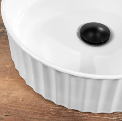 Умывальник (раковина) REA CHARLOTTE WHITE белый накладной *