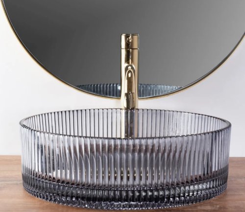 Умывальник (раковина) REA INGRID GREY 40 накладной