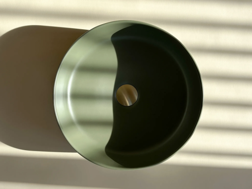 Умивальник (раковина) REA SAMI GREEN MATT хакі накладний *