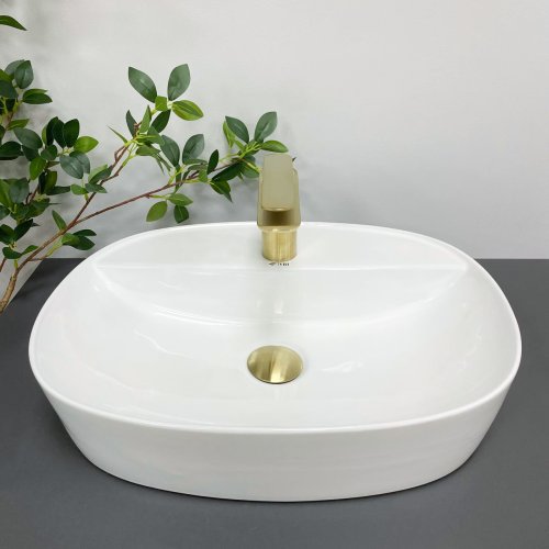 Умывальник (раковина) VBI AGORDO M WHITE накладной