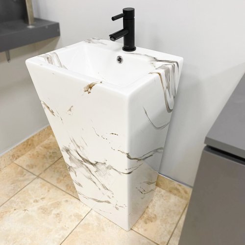 Умывальник (раковина) VBI ALATRI CARRARA напольный