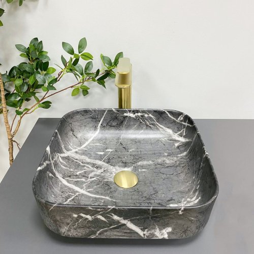 Умывальник (раковина) VBI ALGHERO BLACK ONYX MATT накладной