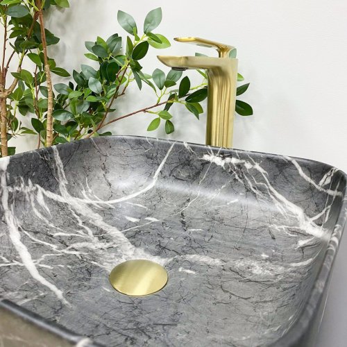 Умывальник (раковина) VBI ALGHERO BLACK ONYX MATT накладной