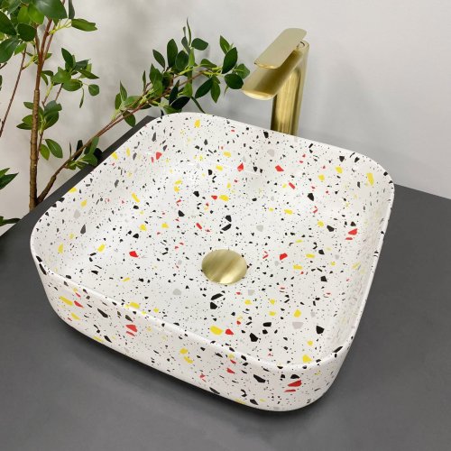 Умивальник (раковина) VBI ALGHERO S TE?ZO GLOSSY накладний