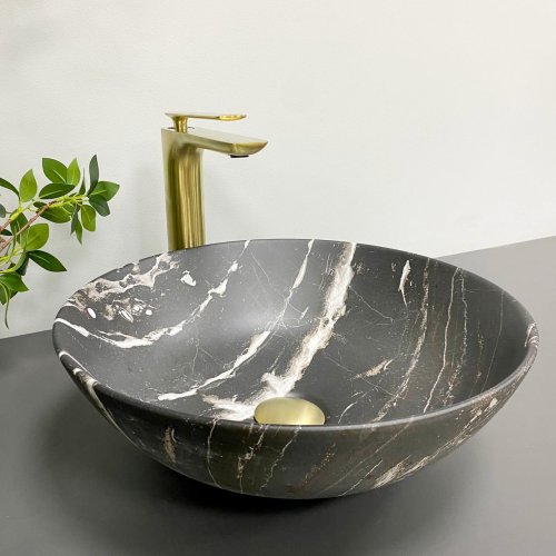 Умивальник (раковина) VBI AMALFI BLACK ONYX MATT накладний