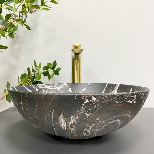 Умивальник (раковина) VBI AMALFI BLACK ONYX MATT накладний